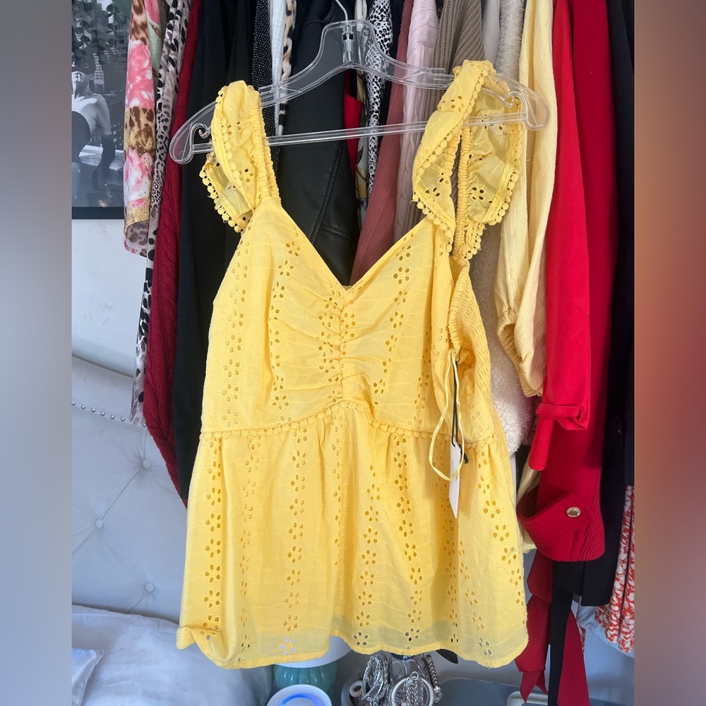 Yellow summer top